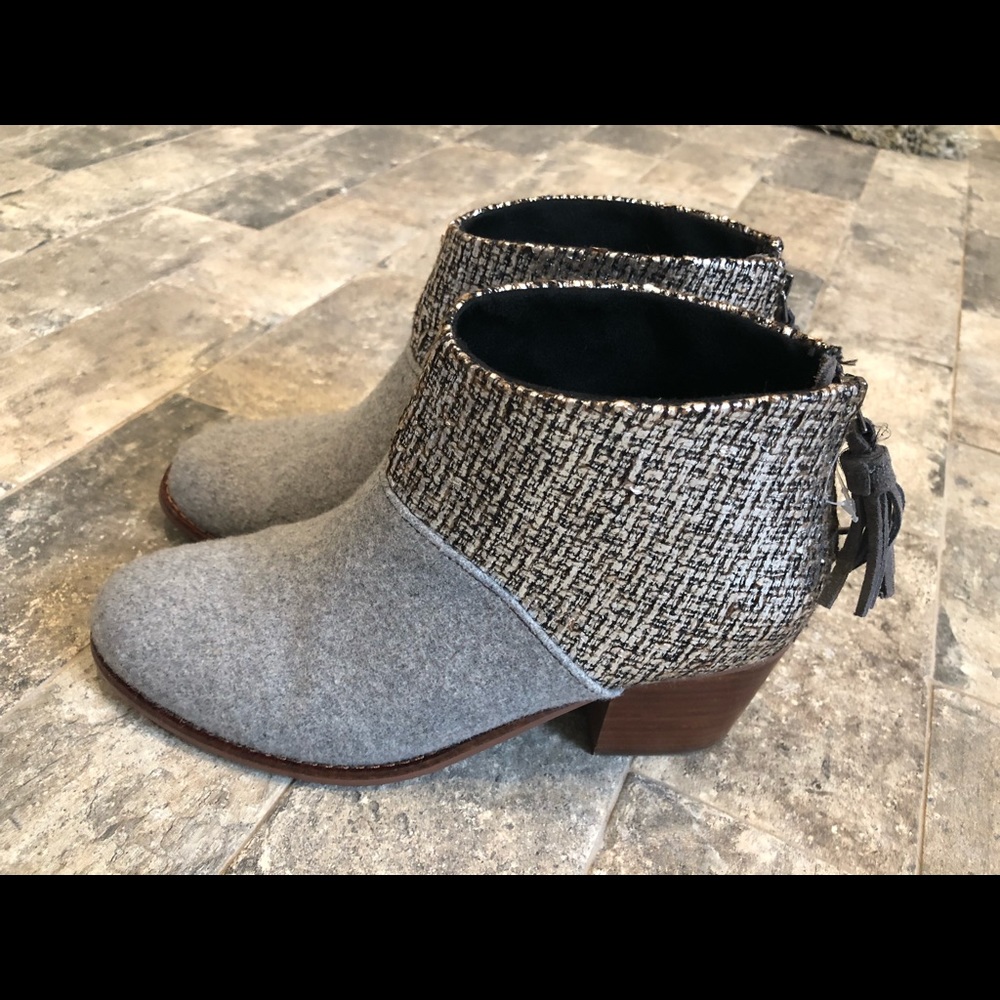 TOMS’s women’s boots - booties SILVER Metallic